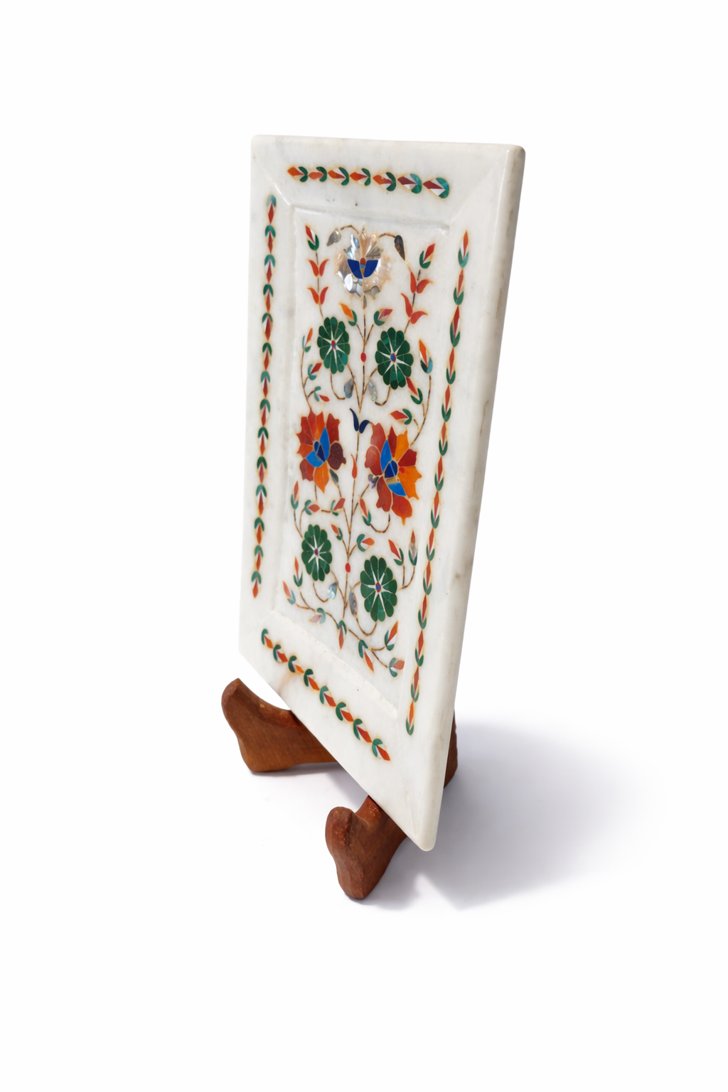 Khumali Crafts Premium Marble Decorative Tray