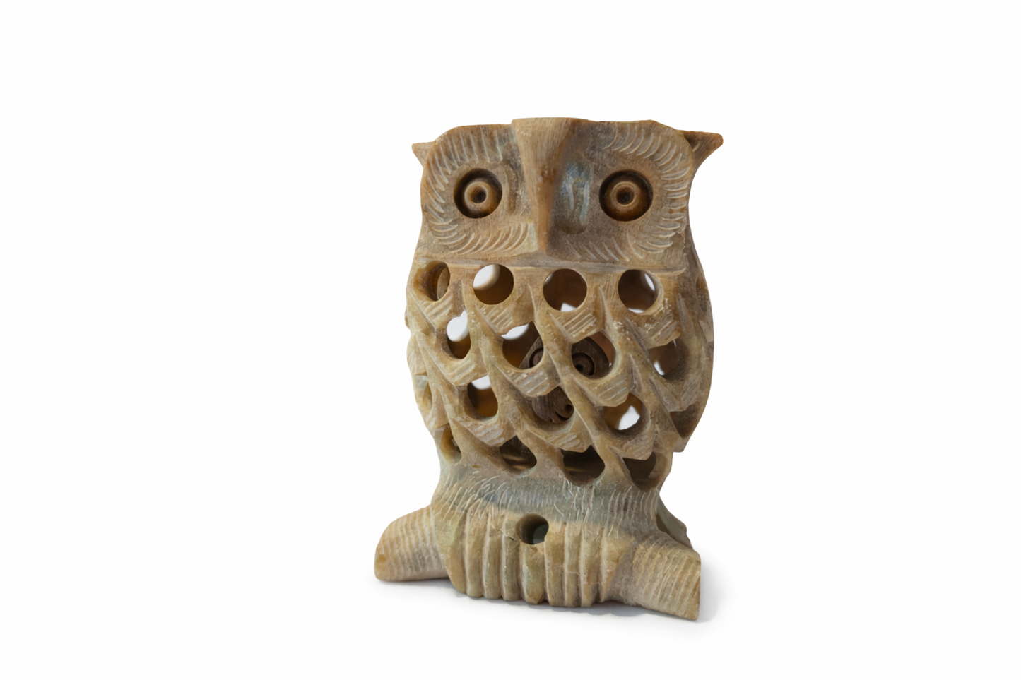 Khumali Crafts Premium Marble Owl Showpiece