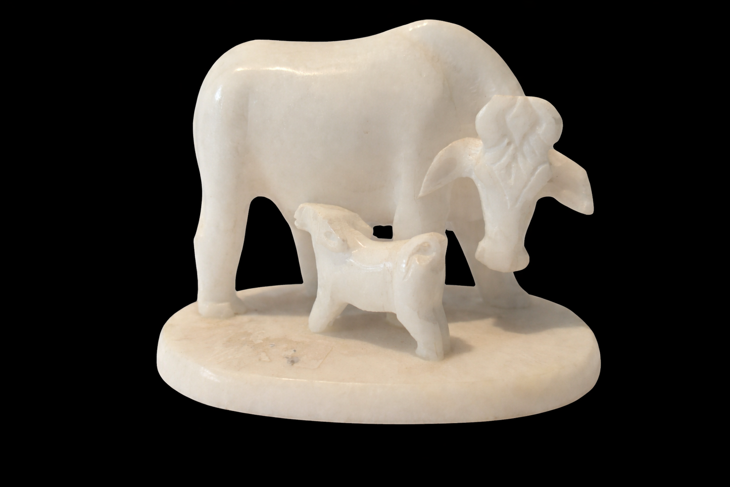 Khumali Crafts Divine Cow & Calf Showpiece